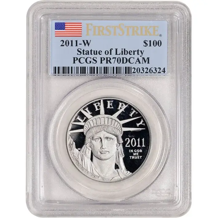 2011 W American Platinum Eagle Proof 1 oz $100 - PCGS PR70 DCAM First Strike #1