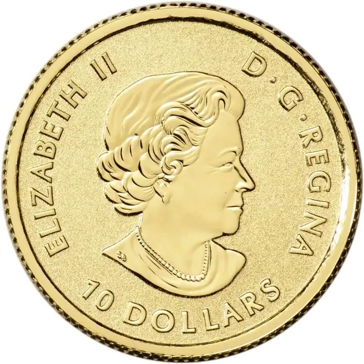 2021 Canada Gold Great Horned Owl 1/4 oz $10 - Reverse Proof #3