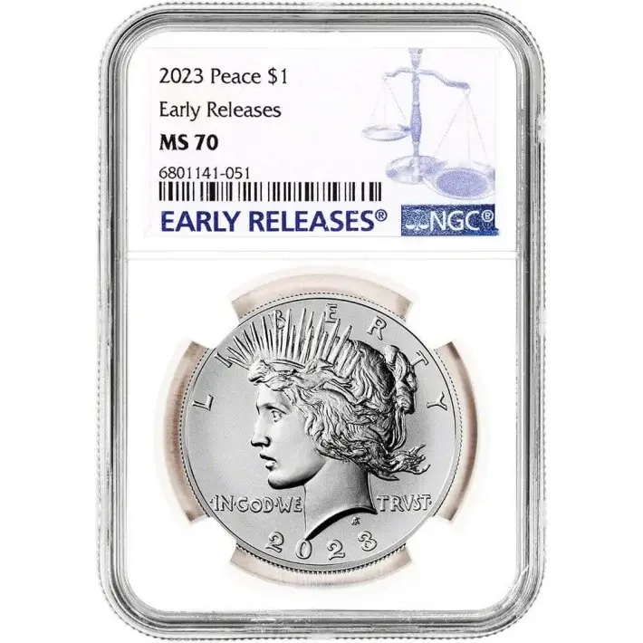 2023 US Peace Silver Dollar $1 NGC MS70 Early Releases #1